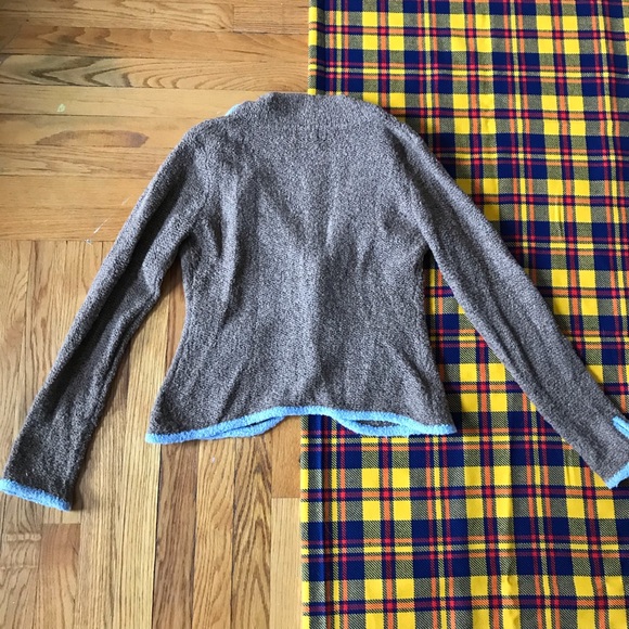 Anthro Sleeping On Snow Boucle Bow Cardigan - Picture 5 of 6